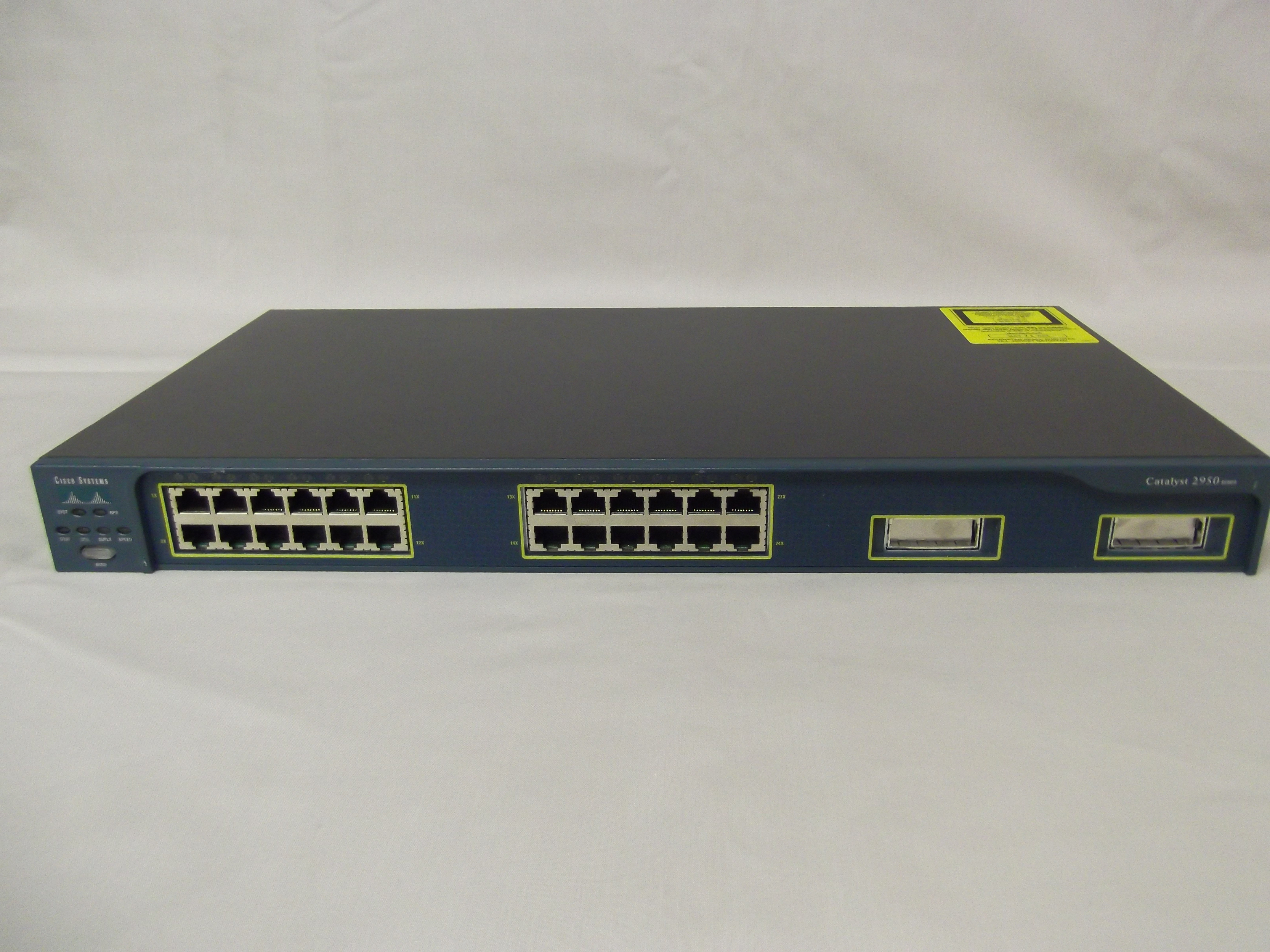 Cisco WS-C2950G-24-EI 24-Port Fast Ether 2-Port 1000Base-x GBIC Uplinks Switch